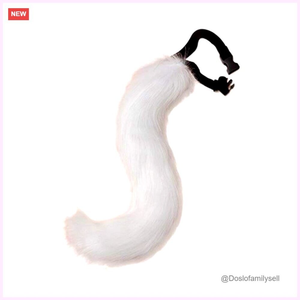 Adjustable Faux Fur Tail for Cosplay Halloween Costume Accessory